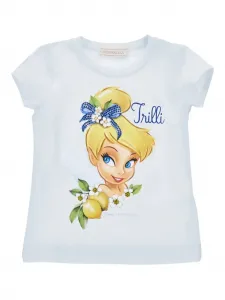 Футболка с графичным принтом Monnalisa, белый