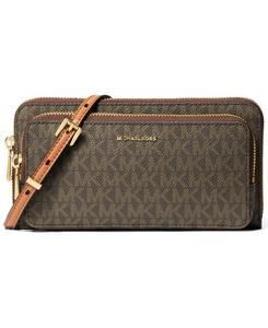 Сумка через плечо Michael Kors Jet Set Small Continental Michael Kors, Brown/acorn