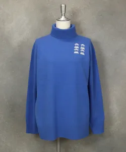 Водолазка из 100% кашемира Studio Picone, цвет Blue(069)