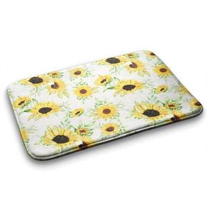 Коврик для ванной Tulup Sonnenblumen Blumen, 90x1x90 см, желтый