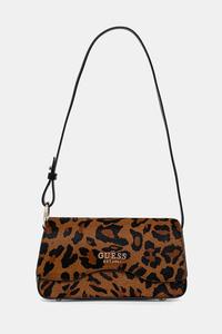 Кожаная сумка DOMITILLA Guess, коричневый