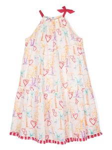 ZIMMERMANN Kids платье Ginger с вырезом халтер, нейтральный цвет