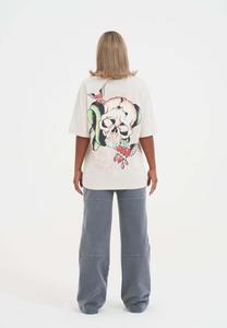 Футболка Ed Hardy SNAKE SKULL BACKPRINT, Ecru/Beige