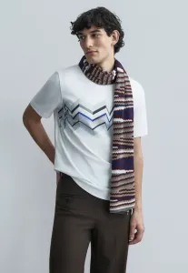 Футболка с коротким рукавом и принтом Missoni, White/Light Blue Tones