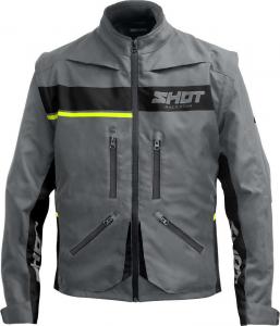 Мотоциклетная куртка Shot contact assault 2.0, Light Grey/Neon