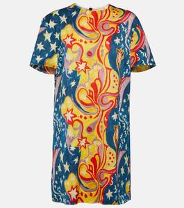 Мини-платье с принтом MARNI, разноцветный