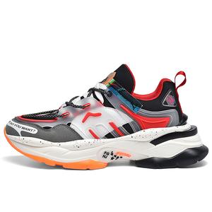 Износостойкие кроссовки, увеличивающие рост, низкие, массивные, мужские AD, Black Red