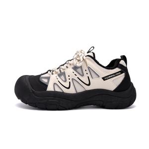 HUANQIU Дышащие утепленные кроссовки на платформе с эффектом увеличения роста унисекс бежево-черные, цвет Beige Black (Fleece-Lined)