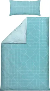 Двустороннее постельное белье , синее, 1x 135x200 см + 1x 40x80 см Erwin Müller