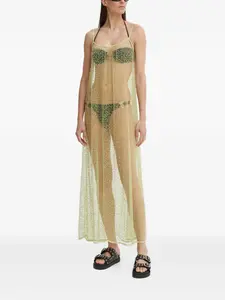 Платье миди SAMALLY с бусинами Samsoe Samsoe, зеленый