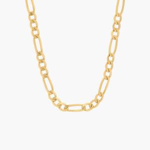 Цепочка Figaro 18 дюймов из 14-каратного желтого золота (2,25 мм) Blue Nile