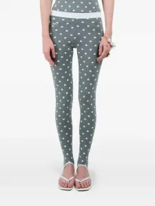 Леггинсы в горошек Rowen Rose, серый