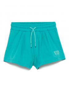 MSGM Kids шорты с логотипом, синий