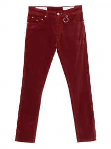 Вельветовые брюки Leonardo Sartoria Tramarossa, красный