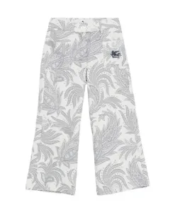 Широкие брюки с узором «пейсли» Etro, бежевый