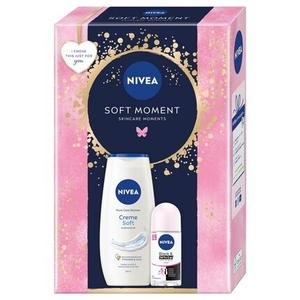 Soft Moment Cream Мягкий гель для душа 250 мл и антиперспирант-ролик 50 мл Nivea