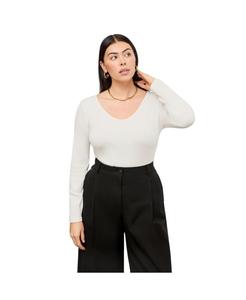 Футболка Marcia - ребристая, из хлопка пима MMLaFleur, Ivory