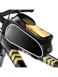 Wisam Водонепроницаемая велосипедная сумка для смартфонов до 6,5 дюймов, черная