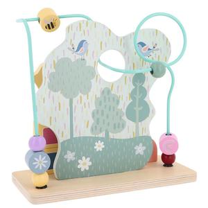 Трефл, Деревянная игрушка, Лабиринт из бисера - формы и цифры - M, 61823 Trefl