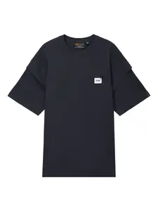 Двухслойная футболка фактурной вязки Alpha Industries, серый