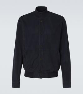 Замшевая куртка-бомбер Rubinacci, Dark Blue
