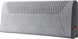 Подушка-подголовник для кровати LIANGJUN, поддерживающая поясницу, съемный моющийся чехол для гостиничного номера, 7 цветов, индивидуальный размер (Цвет: светло-серый, Размер: 160x58x11 см) CHIAPERINI, Light Gray