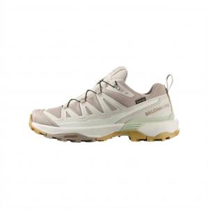 SALOMON Женские кроссовки X ULTRA 360 с водонепроницаемым сцеплением и низким верхом, серо-бежевые