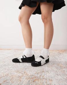 Балетки Puma Speedcat черного и белого цветов