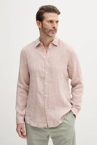 Льняная рубашка United Colors Of Benetton, бежевый