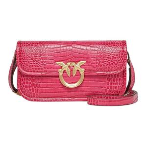 PINKO Металлическая декоративная сумка кроссбоди женская red