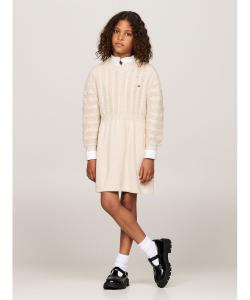 Платье-свитер с косами для девочек