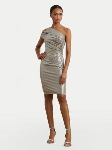 Коктейльное платье облегающего кроя 253970802001 Lauren Ralph Lauren, серебряный