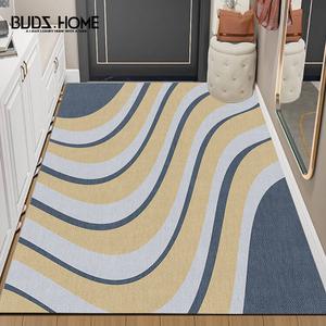 Budis Ковер 120х200 см для прихожей, водонепроницаемый, нескользящий, устойчивый к загрязнениям, с рисунком из водорослей