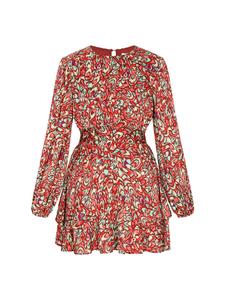 IZIA Женское платье красного многоцветного цвета