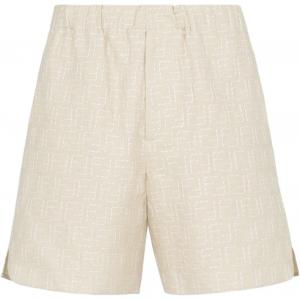 Шорты All over FF jacquard FENDI, бежевый