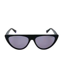 Женские солнцезащитные очки в стиле блэк-метал Polaroid, черный