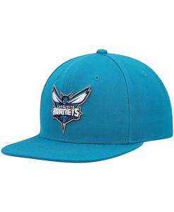 Мужская темно-бирюзовая кепка Charlotte Hornets Ground 2.0 Snapback Mitchell & Ness