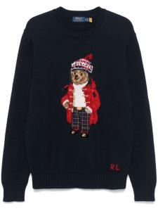 Свитер Polo Ralph Lauren Polo с мотивом медведя, синий