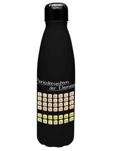 Geda Labels Бутылка для воды с изображением периодической таблицы элементов, черная, 500 мл