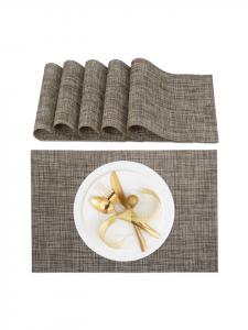 Relaxdays Набор из 6 салфеток под тарелки коричневого цвета - (Ш)45 x (Г)30 см