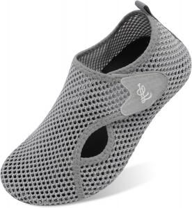 Водные тапочки LeIsfIt для женщин и мужчин, для плавания, пляжа и ходьбы, быстросохнущие акваносочки для бассейна, дайвинга, прогулок на лодке, реки, йоги, озера и серфинга, серый