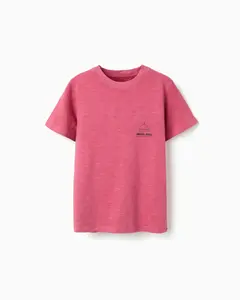 Футболка для мальчика 100% хлопок с рисунком Zippy, розовый