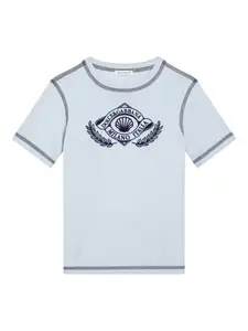 Футболка с логотипом Dolce & Gabbana Kids, синий