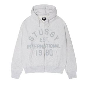 Худи Stussy Established Zip Hoodie, Ash Heather