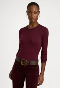 Джемпер Lauren Ralph Lauren COTTON-BLEND SWEATER, Dark Garnet/Bordeaux