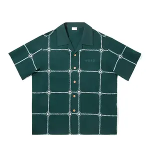 LiNing Рубашка мужская jungle green/ecru