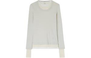 Многослойная футболка из хлопка JIL SANDER, серый