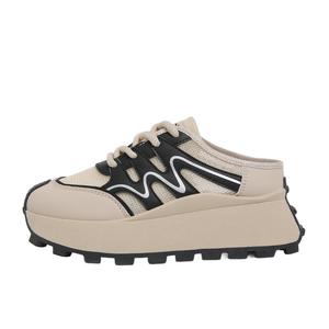 Сланцы женские с закрытым носком, устойчивые к истиранию, резиновая подошва EGCHI, черный