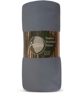 Aspero Простыня на резинке из бамбука, цвет Макао, темно-серый