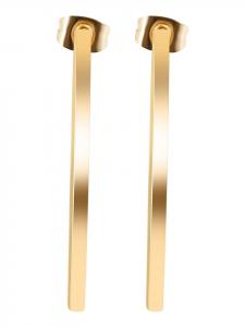 Adeliás Женские серьги - серьги-кольца из нержавеющей стали в золотом исполнении